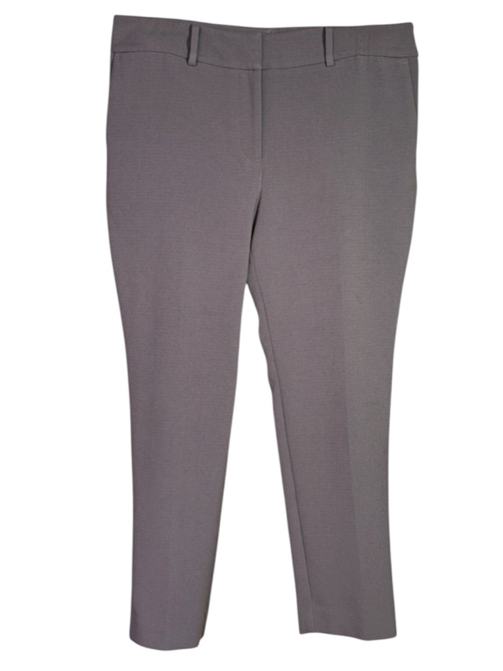 Ann Taylor Slate Gray Tailored Dress Pants Timeless Classic Ankle Stretch - Picture 2 of 10